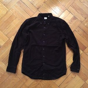 Uniqlo Dark Brown Button Down